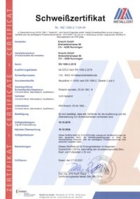 Schweisszertifikat knecht Schweisszertifikat